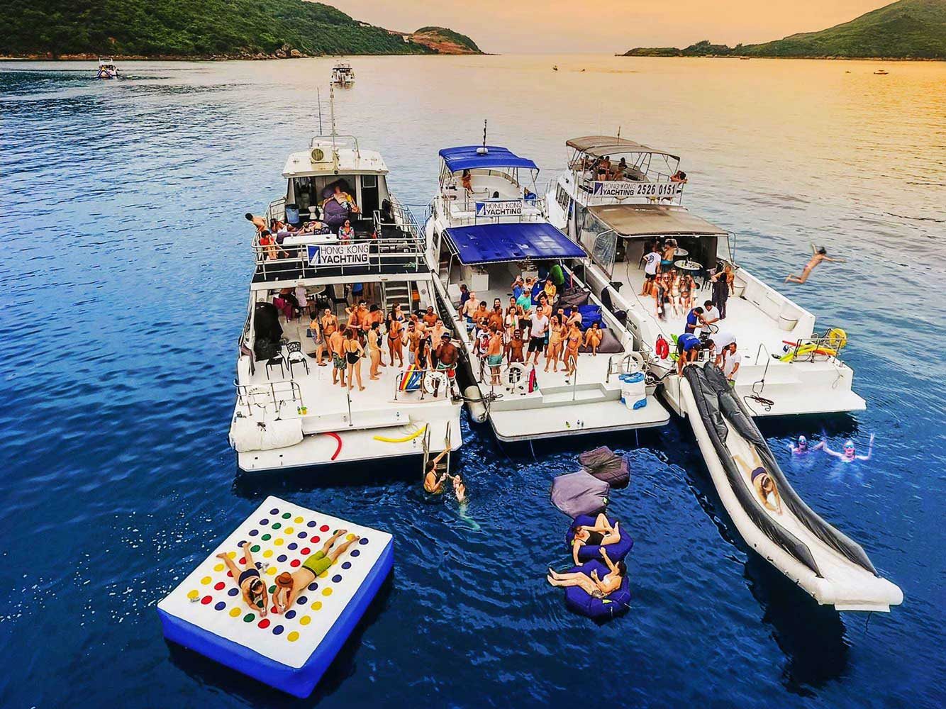 Large junk boat party Hong Kong